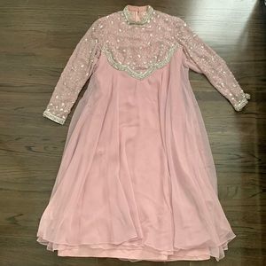 Gorgeous vintage beaded George Allette cocktail dress